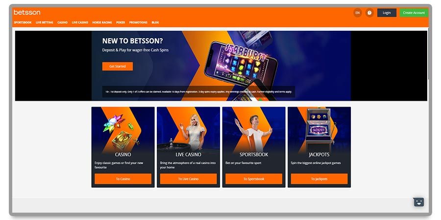 Betsson Online Casino Review
