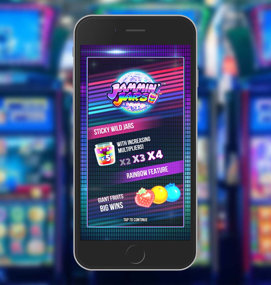 Jammin Jars Slot Welcome Page