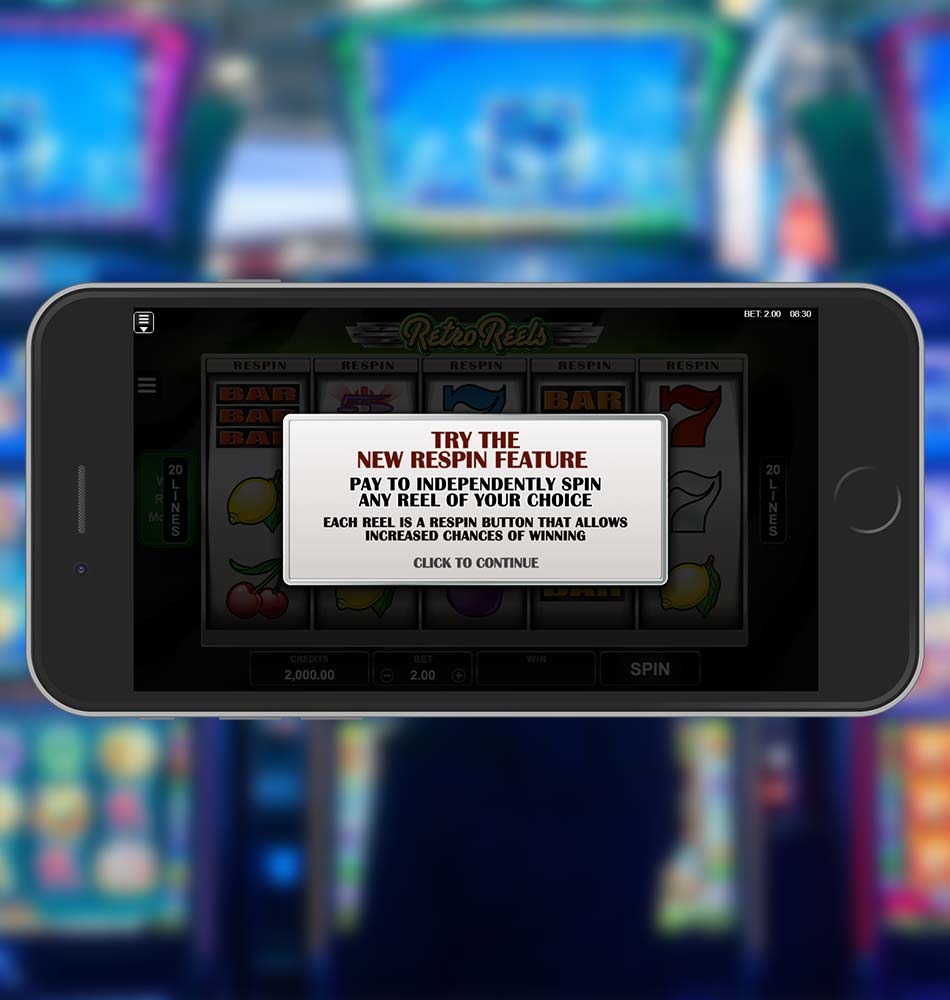 Retro Reels Slot Free Welcome Page